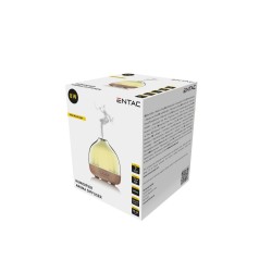 Entac Υγραντήρας Αρωματοθεραπείας Με Ξύλινο Ντεκόρ RGB 400ml 8W