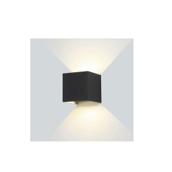 ΑΠΛΙΚΑ LED 2Χ5W 3000K ΚΥΒΟΣ ΑΝΘΡΑΚΙ