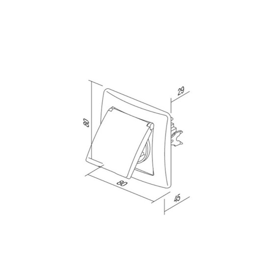 ΠΡΙΖΑ ΣΟΥΚΟ ΜΕ ΚΑΠΑΚΙ 2P+E 16A 250V~ BT