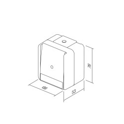 ΜΠΟΥΤΟΝ  ΣΕΙΡΑ FONTANA IP44 10AX 250V             