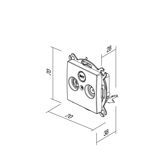 ΠΡΙΖΑ TV-R ΔΙΕΛΕΥΣΗΣ 10DB PW XO