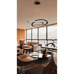 Φωτιστικό κρεμαστό Charlie Led 50W Μαύρο
