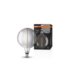 VINTAGE SMOKY E27 1906 "BIG GLOBE" 4W/1800K DIMMABLE