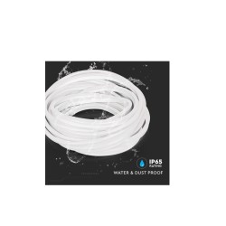 LED Neon Flex DC:24V 8W/m IP65  3000K Θερμό λευκό