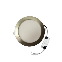 LED SLIM PANEL Φ225 20W 6500K ΣΑΤΙΝΕ VALUE