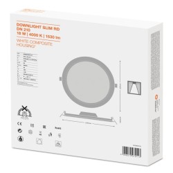 ΦΩΤΙΣΤΙΚΟ LED PANEL 18W/4000K DOWNLIGHT SLIM DN 210 ΛΕΥΚΟ ΦΩΤΙΣΤΙΚΟ LED PANEL 18W/4000K DOWNLIGHT SLIM DN 210 ΛΕΥΚΟ