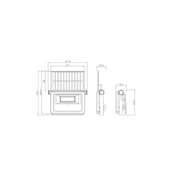 ΗΛΙΑΚΟΣ ΠΡΟΒΟΛΕΑΣ 10W  6500K IP65  ΜΕ ΑΝΙΧΝΕΥΤΗ ΚΙΝΗΣΗΣ 
